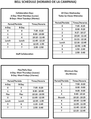 Bell Schedule 24.25